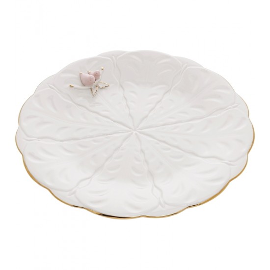 Prato Para Bolo Porcelana Birds 30cm